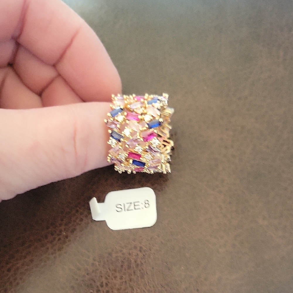 Gold Multicolor Women's Ring